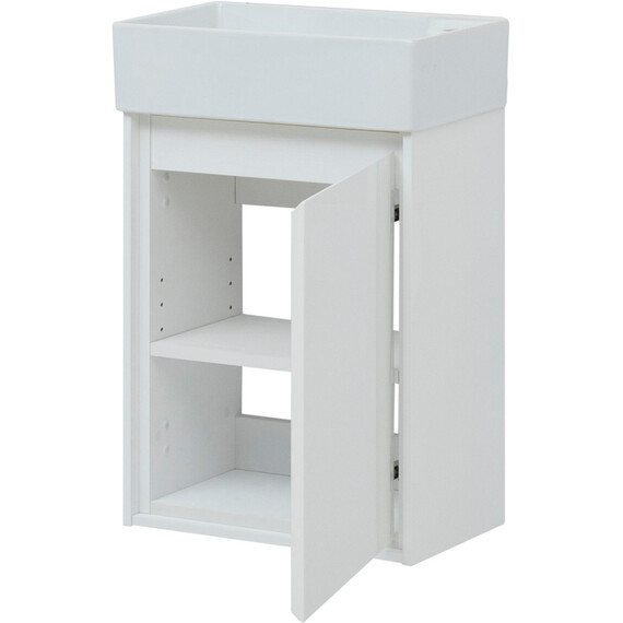 ТУМБА ПОД РАКОВИНУ AQUANET МИЛАН 45 БЕЛЫЙ ГЛЯНЕЦ