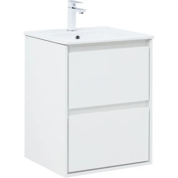 ТУМБА ПОД РАКОВИНУ AQUANET МИЛАН 50 БЕЛЫЙ ГЛЯНЕЦ