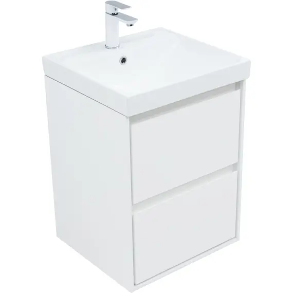 ТУМБА ПОД РАКОВИНУ AQUANET МИЛАН 50 БЕЛЫЙ ГЛЯНЕЦ