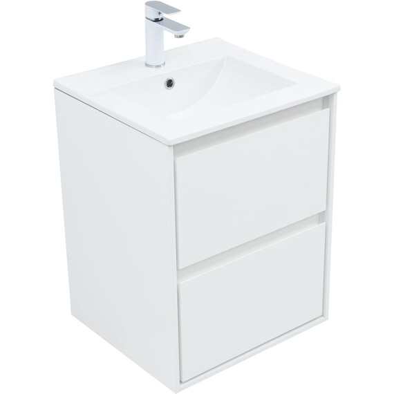 ТУМБА ПОД РАКОВИНУ AQUANET МИЛАН 50 БЕЛЫЙ ГЛЯНЕЦ