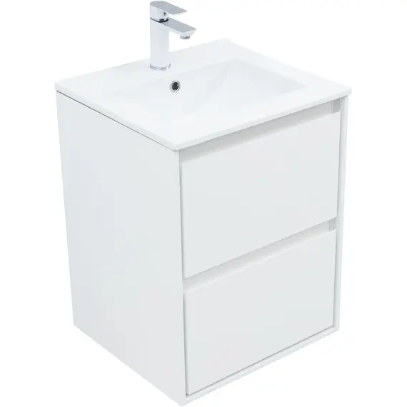 ТУМБА ПОД РАКОВИНУ AQUANET МИЛАН 50 БЕЛЫЙ ГЛЯНЕЦ