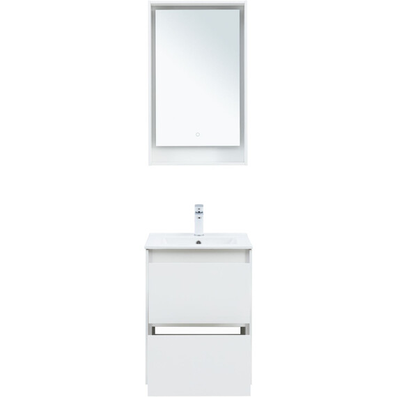 ТУМБА ПОД РАКОВИНУ AQUANET МИЛАН 50 БЕЛЫЙ ГЛЯНЕЦ