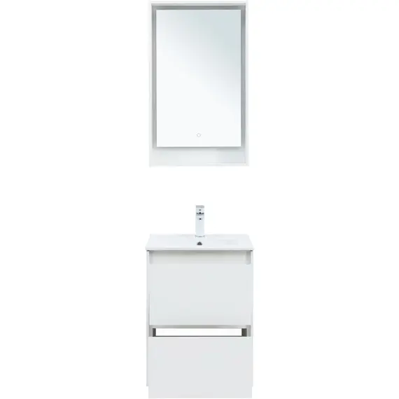 ТУМБА ПОД РАКОВИНУ AQUANET МИЛАН 50 БЕЛЫЙ ГЛЯНЕЦ