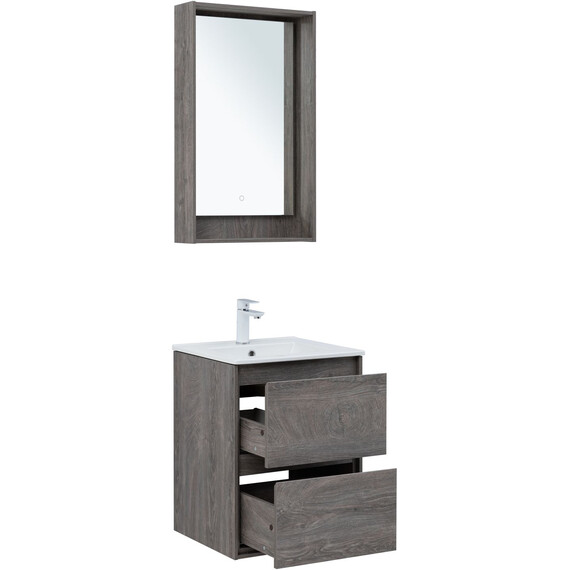 ТУМБА ПОД РАКОВИНУ AQUANET МИЛАН 50 ДУБ РОШЕЛЬЕ