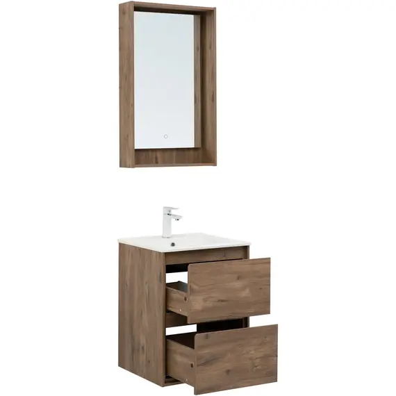 ТУМБА ПОД РАКОВИНУ AQUANET МИЛАН 50 ДУБ РУСТИКАЛЬНЫЙ