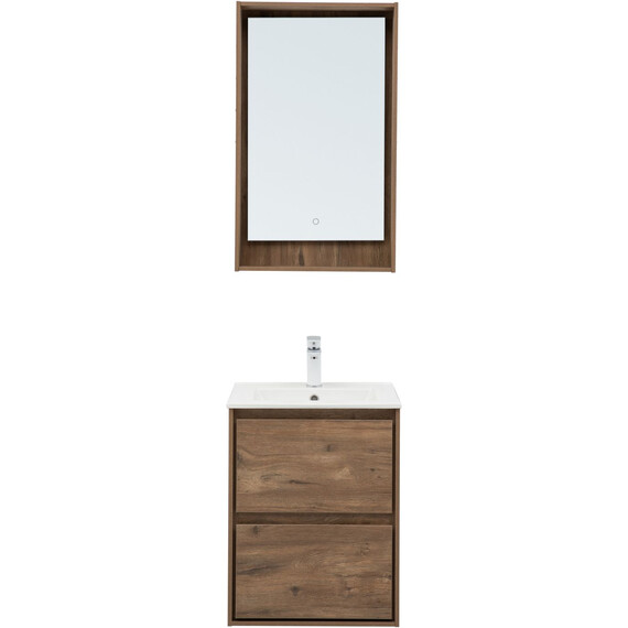 ТУМБА ПОД РАКОВИНУ AQUANET МИЛАН 50 ДУБ РУСТИКАЛЬНЫЙ