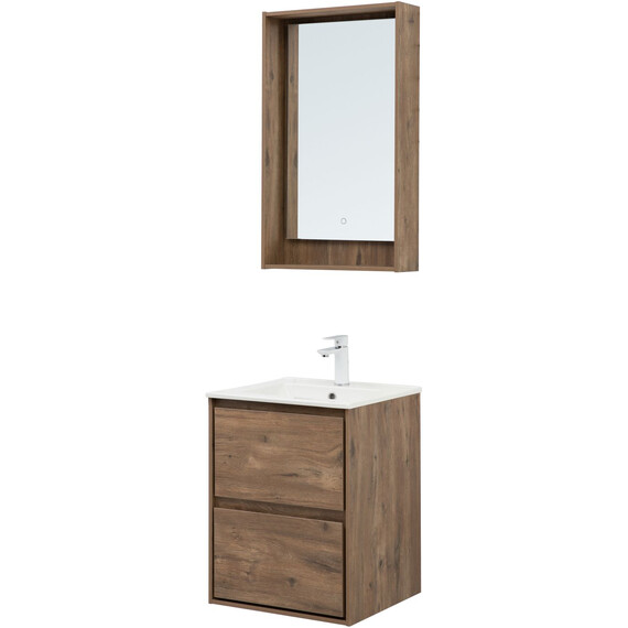 ТУМБА ПОД РАКОВИНУ AQUANET МИЛАН 50 ДУБ РУСТИКАЛЬНЫЙ