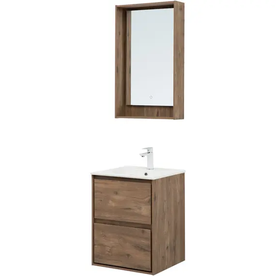 ТУМБА ПОД РАКОВИНУ AQUANET МИЛАН 50 ДУБ РУСТИКАЛЬНЫЙ