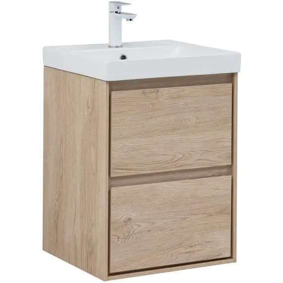 ТУМБА ПОД РАКОВИНУ AQUANET МИЛАН 50 ДУБ СВЕТЛЫЙ