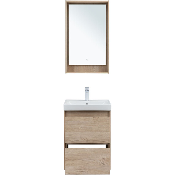 ТУМБА ПОД РАКОВИНУ AQUANET МИЛАН 50 ДУБ СВЕТЛЫЙ