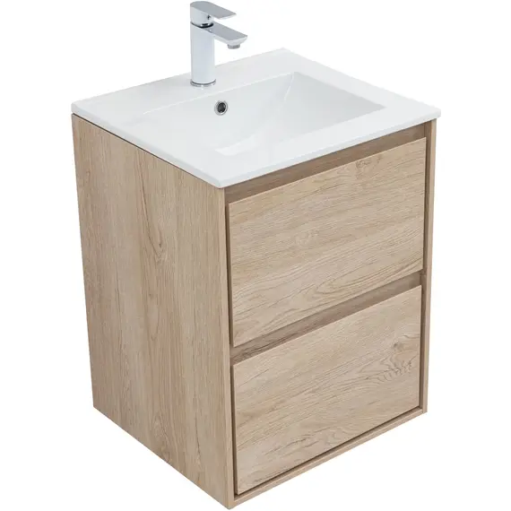 ТУМБА ПОД РАКОВИНУ AQUANET МИЛАН 50 ДУБ СВЕТЛЫЙ