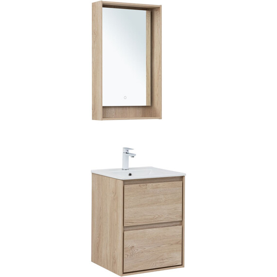 ТУМБА ПОД РАКОВИНУ AQUANET МИЛАН 50 ДУБ СВЕТЛЫЙ