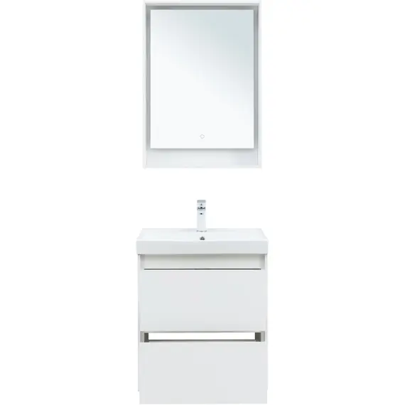 ТУМБА ПОД РАКОВИНУ AQUANET МИЛАН 60 БЕЛЫЙ ГЛЯНЕЦ