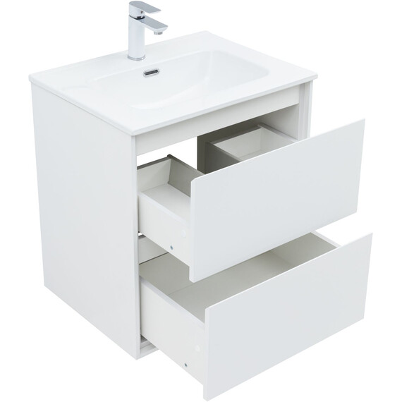 ТУМБА ПОД РАКОВИНУ AQUANET МИЛАН 60 БЕЛЫЙ ГЛЯНЕЦ