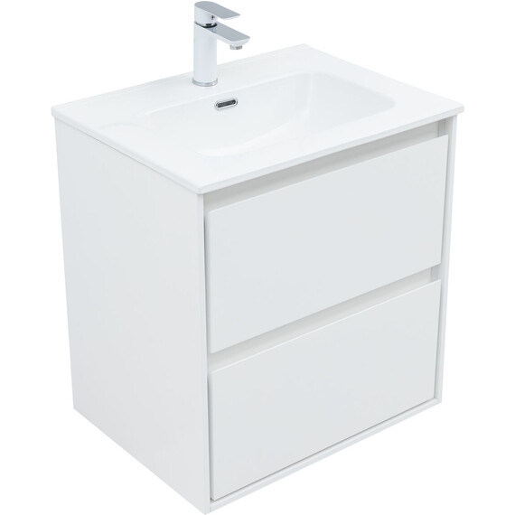 ТУМБА ПОД РАКОВИНУ AQUANET МИЛАН 60 БЕЛЫЙ ГЛЯНЕЦ