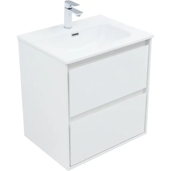 ТУМБА ПОД РАКОВИНУ AQUANET МИЛАН 60 БЕЛЫЙ ГЛЯНЕЦ