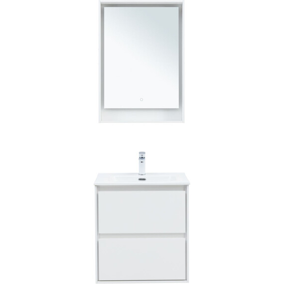 ТУМБА ПОД РАКОВИНУ AQUANET МИЛАН 60 БЕЛЫЙ ГЛЯНЕЦ