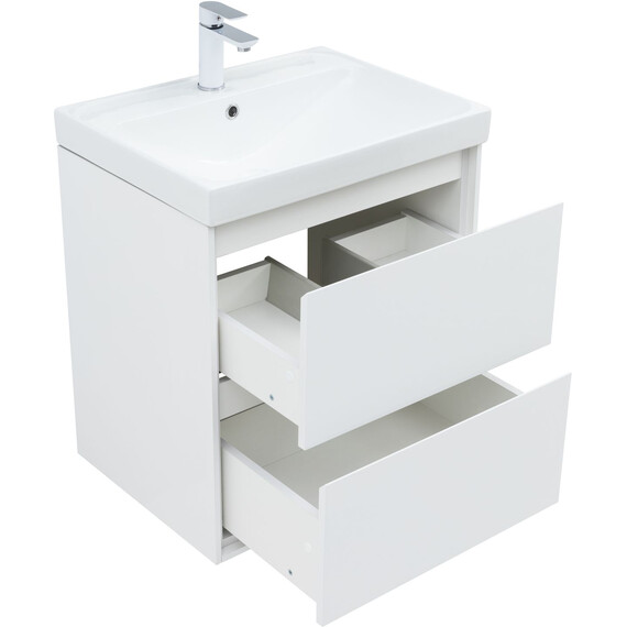 ТУМБА ПОД РАКОВИНУ AQUANET МИЛАН 60 БЕЛЫЙ ГЛЯНЕЦ