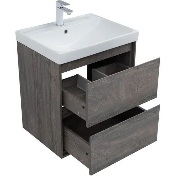 ТУМБА ПОД РАКОВИНУ AQUANET МИЛАН 60 ДУБ РОШЕЛЬЕ