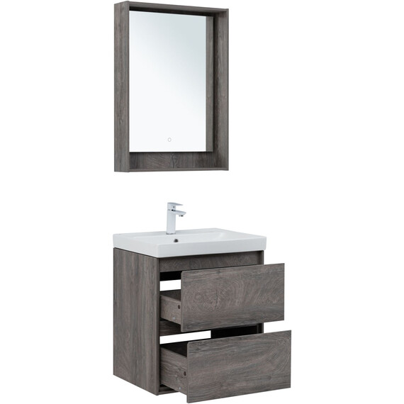 ТУМБА ПОД РАКОВИНУ AQUANET МИЛАН 60 ДУБ РОШЕЛЬЕ