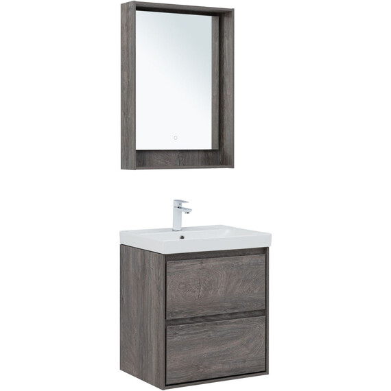 ТУМБА ПОД РАКОВИНУ AQUANET МИЛАН 60 ДУБ РОШЕЛЬЕ