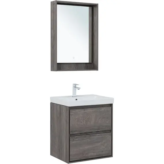 ТУМБА ПОД РАКОВИНУ AQUANET МИЛАН 60 ДУБ РОШЕЛЬЕ