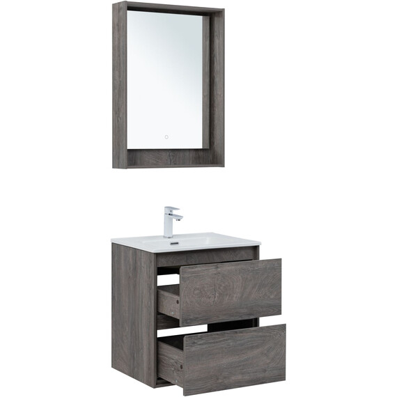 ТУМБА ПОД РАКОВИНУ AQUANET МИЛАН 60 ДУБ РОШЕЛЬЕ