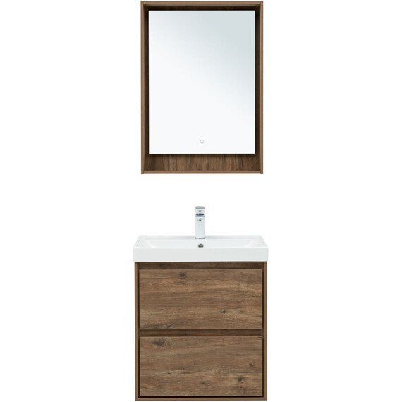 ТУМБА ПОД РАКОВИНУ AQUANET МИЛАН 60 ДУБ РУСТИКАЛЬНЫЙ