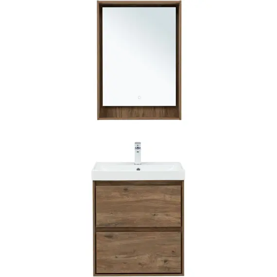 ТУМБА ПОД РАКОВИНУ AQUANET МИЛАН 60 ДУБ РУСТИКАЛЬНЫЙ