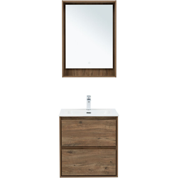 ТУМБА ПОД РАКОВИНУ AQUANET МИЛАН 60 ДУБ РУСТИКАЛЬНЫЙ