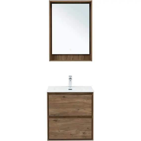 ТУМБА ПОД РАКОВИНУ AQUANET МИЛАН 60 ДУБ РУСТИКАЛЬНЫЙ