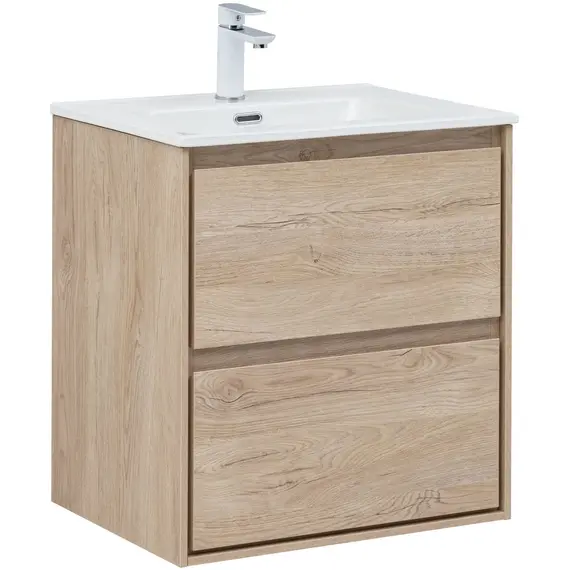 ТУМБА ПОД РАКОВИНУ AQUANET МИЛАН 60 ДУБ СВЕТЛЫЙ