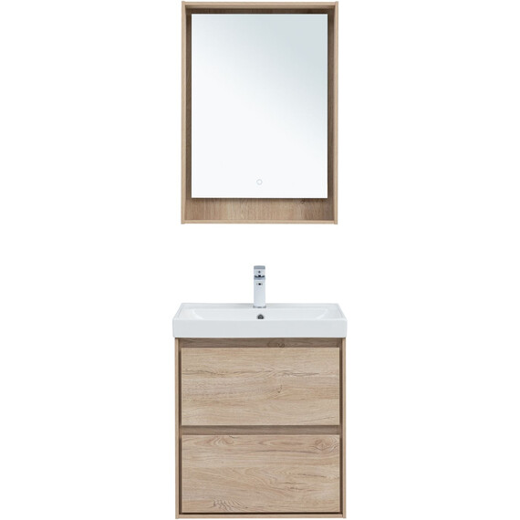 ТУМБА ПОД РАКОВИНУ AQUANET МИЛАН 60 ДУБ СВЕТЛЫЙ