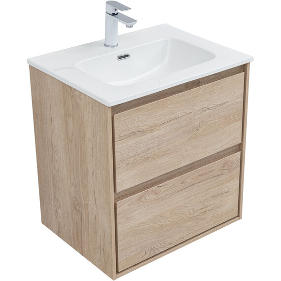 ТУМБА ПОД РАКОВИНУ AQUANET МИЛАН 60 ДУБ СВЕТЛЫЙ