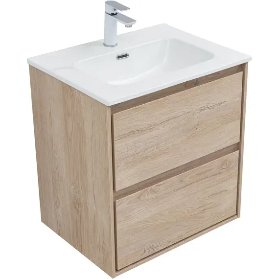 ТУМБА ПОД РАКОВИНУ AQUANET МИЛАН 60 ДУБ СВЕТЛЫЙ