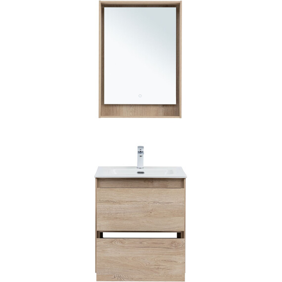 ТУМБА ПОД РАКОВИНУ AQUANET МИЛАН 60 ДУБ СВЕТЛЫЙ