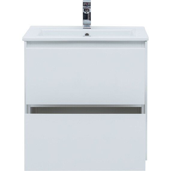 ТУМБА ПОД РАКОВИНУ AQUANET МИЛАН 65 БЕЛЫЙ ГЛЯНЕЦ