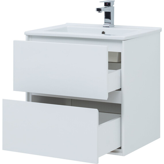 ТУМБА ПОД РАКОВИНУ AQUANET МИЛАН 65 БЕЛЫЙ ГЛЯНЕЦ