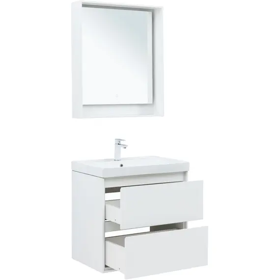 ТУМБА ПОД РАКОВИНУ AQUANET МИЛАН 70 БЕЛЫЙ ГЛЯНЕЦ