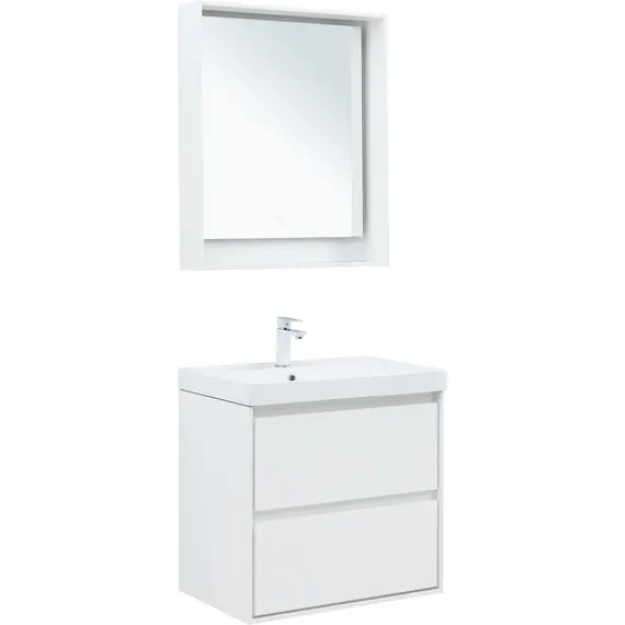 ТУМБА ПОД РАКОВИНУ AQUANET МИЛАН 70 БЕЛЫЙ ГЛЯНЕЦ