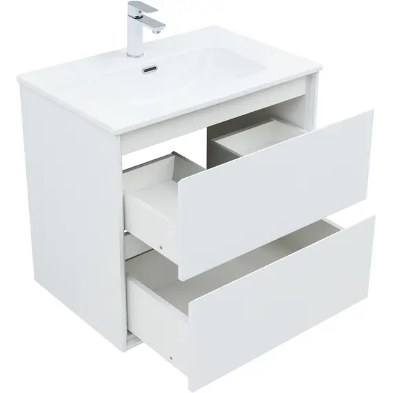 ТУМБА ПОД РАКОВИНУ AQUANET МИЛАН 70 БЕЛЫЙ ГЛЯНЕЦ