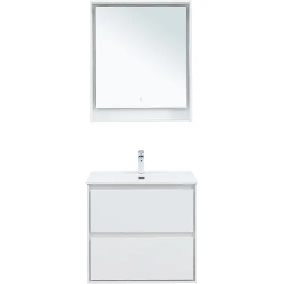 ТУМБА ПОД РАКОВИНУ AQUANET МИЛАН 70 БЕЛЫЙ ГЛЯНЕЦ