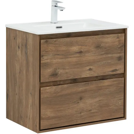 ТУМБА ПОД РАКОВИНУ AQUANET МИЛАН 70 ДУБ РУСТИКАЛЬНЫЙ