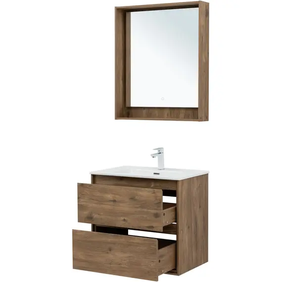 ТУМБА ПОД РАКОВИНУ AQUANET МИЛАН 70 ДУБ РУСТИКАЛЬНЫЙ