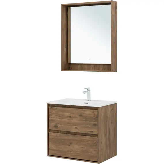 ТУМБА ПОД РАКОВИНУ AQUANET МИЛАН 70 ДУБ РУСТИКАЛЬНЫЙ