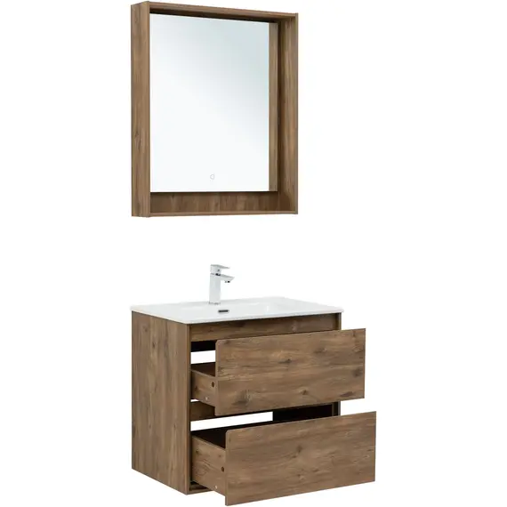 ТУМБА ПОД РАКОВИНУ AQUANET МИЛАН 70 ДУБ РУСТИКАЛЬНЫЙ