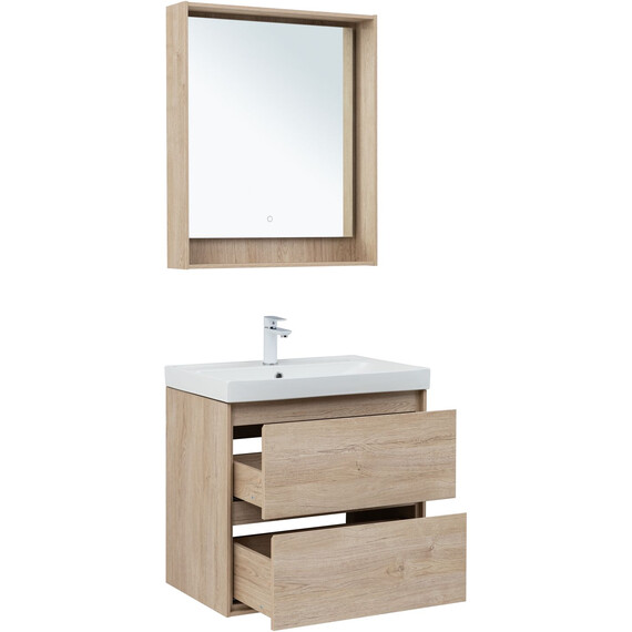 ТУМБА ПОД РАКОВИНУ AQUANET МИЛАН 70 ДУБ СВЕТЛЫЙ