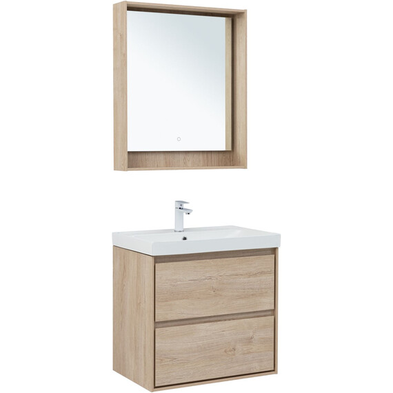 ТУМБА ПОД РАКОВИНУ AQUANET МИЛАН 70 ДУБ СВЕТЛЫЙ