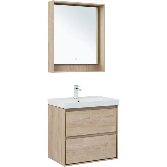 ТУМБА ПОД РАКОВИНУ AQUANET МИЛАН 70 ДУБ СВЕТЛЫЙ