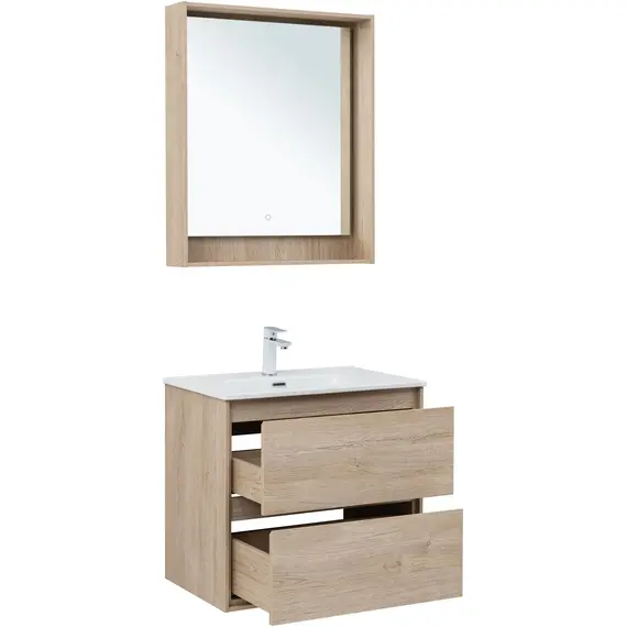 ТУМБА ПОД РАКОВИНУ AQUANET МИЛАН 70 ДУБ СВЕТЛЫЙ